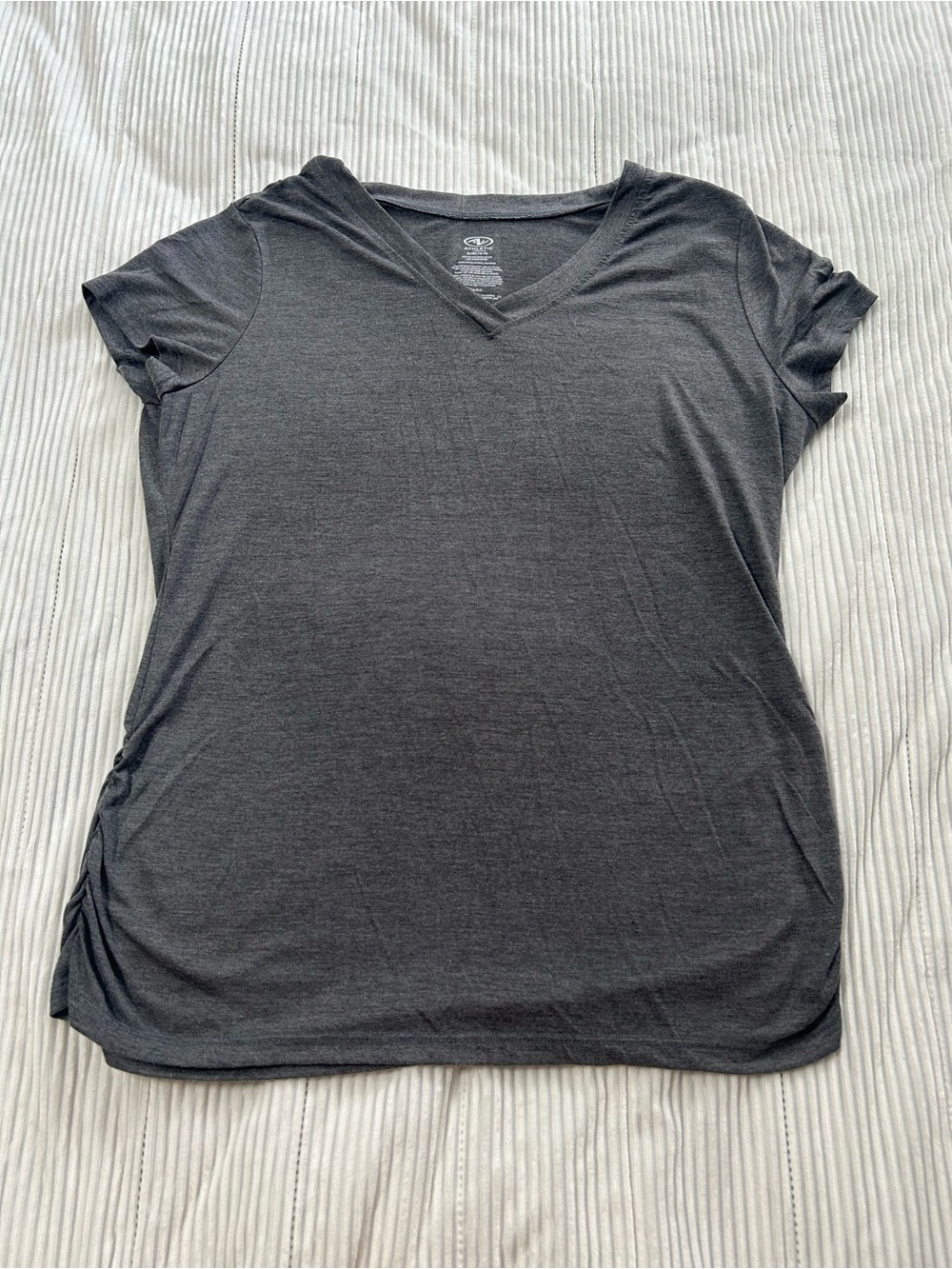 Athletic Works Charcoal V-Neck Short Sleeve Tee